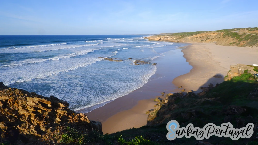 Beach of Monte Clérigo from the cliff