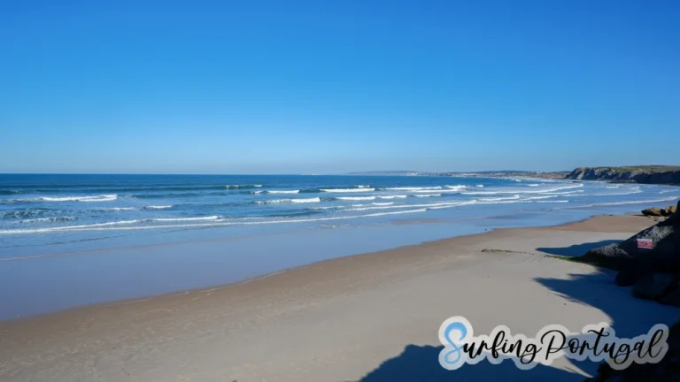 Panoramic view of Lagide surf spot facing north