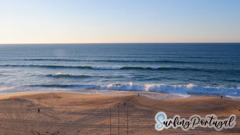 Panoramic front view of the beach of Santa Cruz