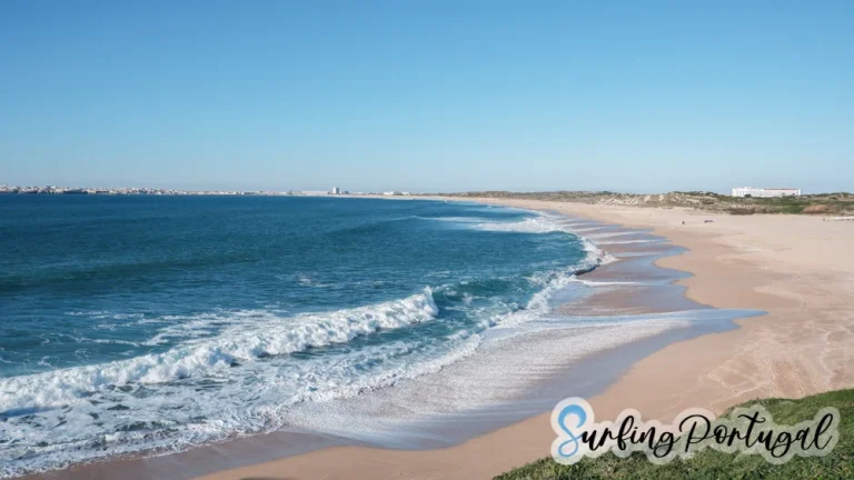 Panoramic view of the bay where Consolação surf spot is located