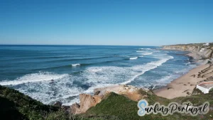 Panoramic view of Praia de São Sebastião, Ericeira