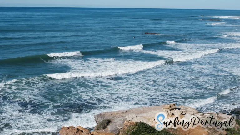 Panoramic view of Praia de São Sebastião, Ericeira