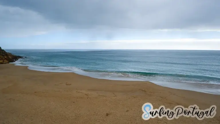 View of the bay of Burgau beach