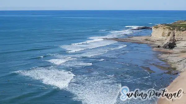 Ribeira d'Ilhas surf spot, in Ericeira